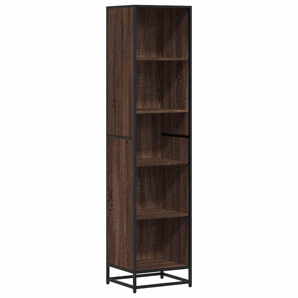 vidaXL Book Cabinet Brown Oak 40x35x170.5 cm Engineered Wood 2