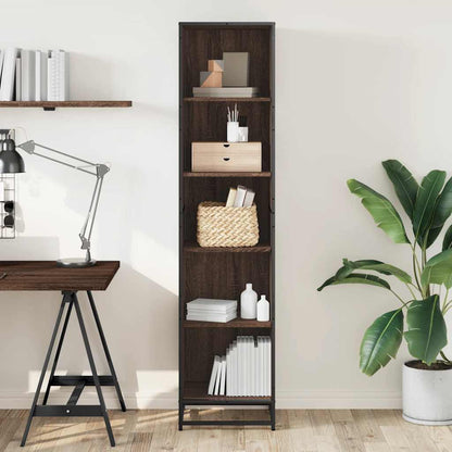 vidaXL Book Cabinet Brown Oak 40x35x170.5 cm Engineered Wood 3