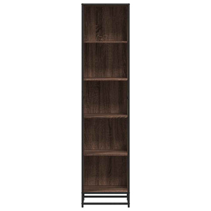 vidaXL Book Cabinet Brown Oak 40x35x170.5 cm Engineered Wood 4