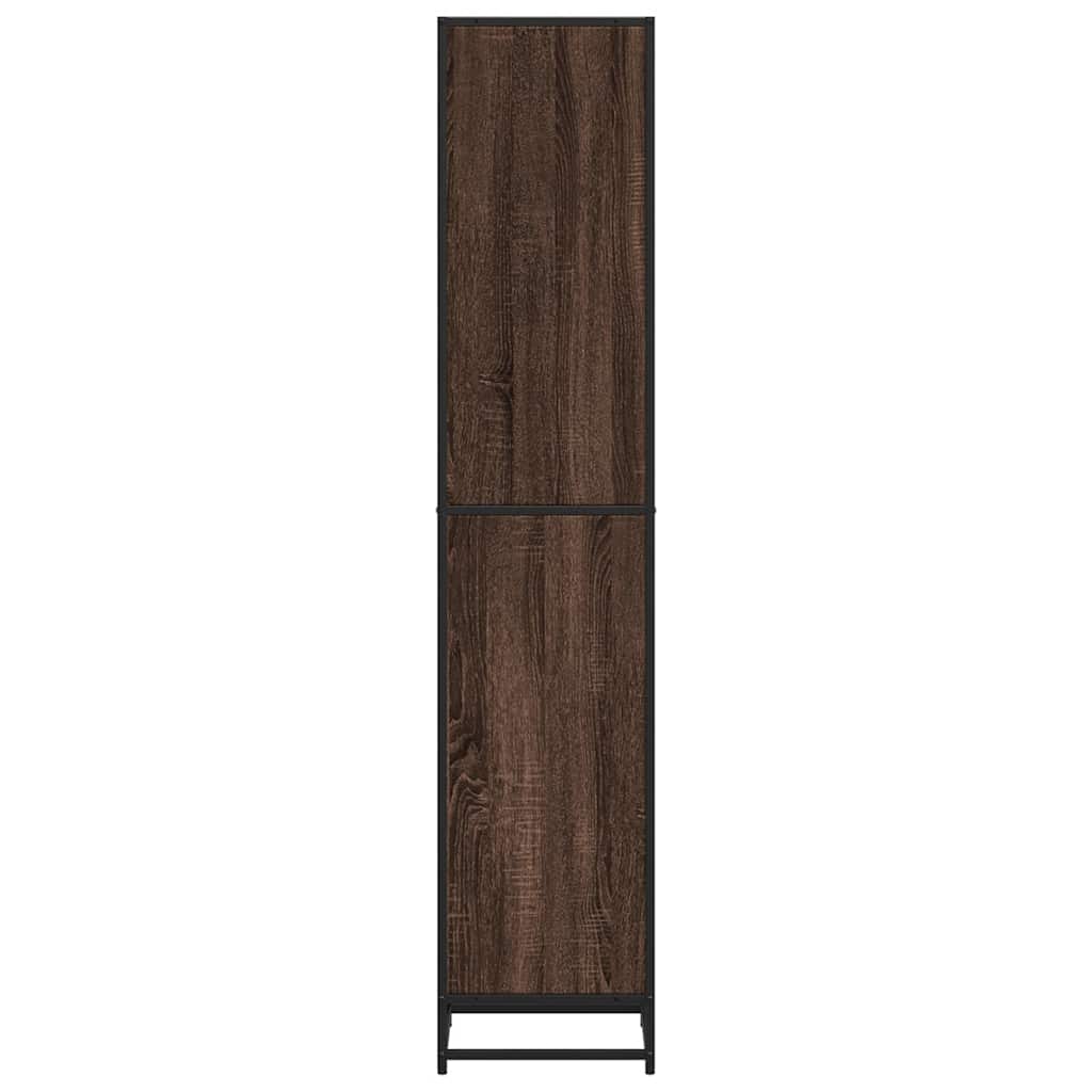 vidaXL Book Cabinet Brown Oak 40x35x170.5 cm Engineered Wood 5