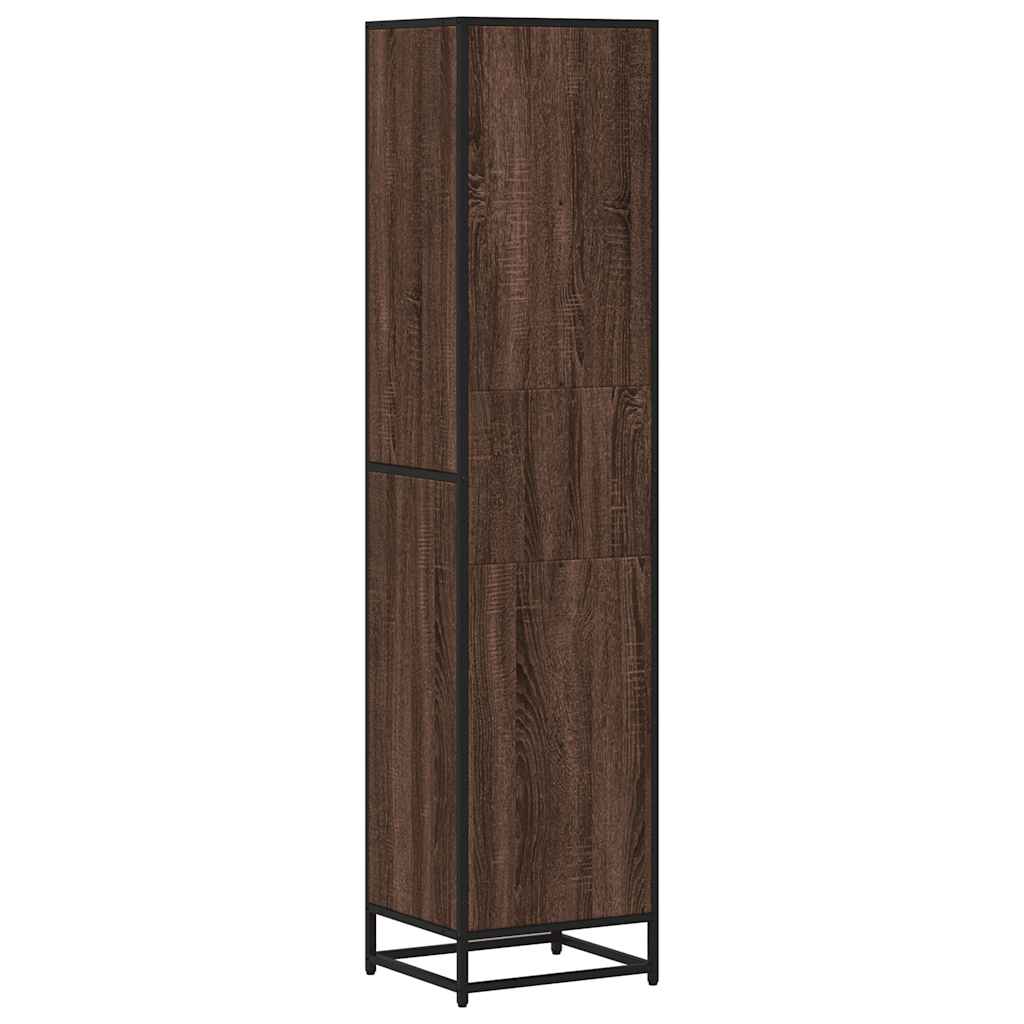 vidaXL Book Cabinet Brown Oak 40x35x170.5 cm Engineered Wood 6