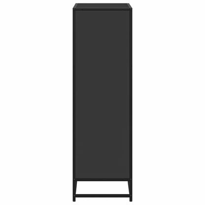 vidaXL Book Cabinet Black 65.5x33x107.5 cm Engineered Wood 5