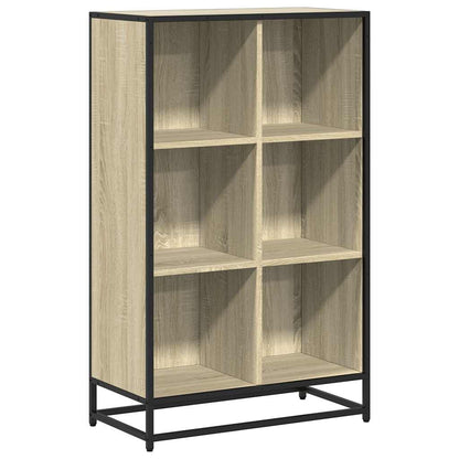 vidaXL Book Cabinet Sonoma Oak 65.5x33x107.5 cm Engineered Wood 2