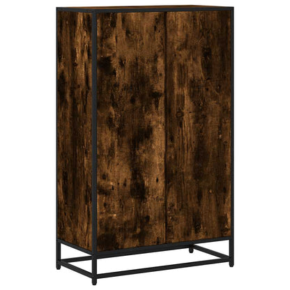 vidaXL Book Cabinet Smoked Oak 65.5x33x107.5 cm Engineered Wood 6