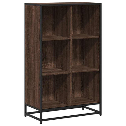 vidaXL Book Cabinet Brown Oak 65.5x33x107.5 cm Engineered Wood 2