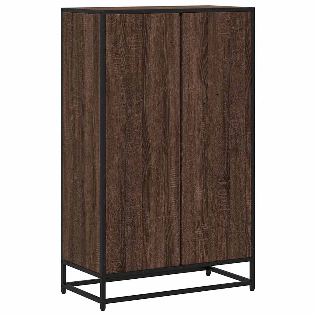 vidaXL Book Cabinet Brown Oak 65.5x33x107.5 cm Engineered Wood 6