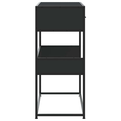 vidaXL Console Table Black 90x35x80 cm Engineered Wood 5