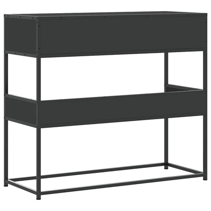 vidaXL Console Table Black 90x35x80 cm Engineered Wood 6