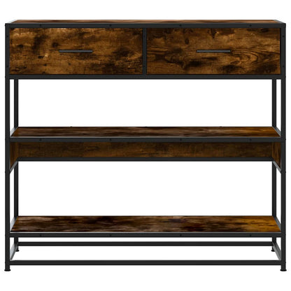 Console Table 90x35x80 cm Engineered Wood Smoked oak
