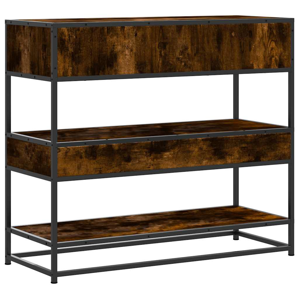 Console Table 90x35x80 cm Engineered Wood Smoked oak