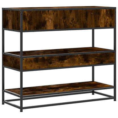 Console Table 90x35x80 cm Engineered Wood Smoked oak