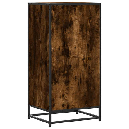 vidaXL Shoe Rack Smoked Oak 48x38x97.5 cm Engineered Wood 6