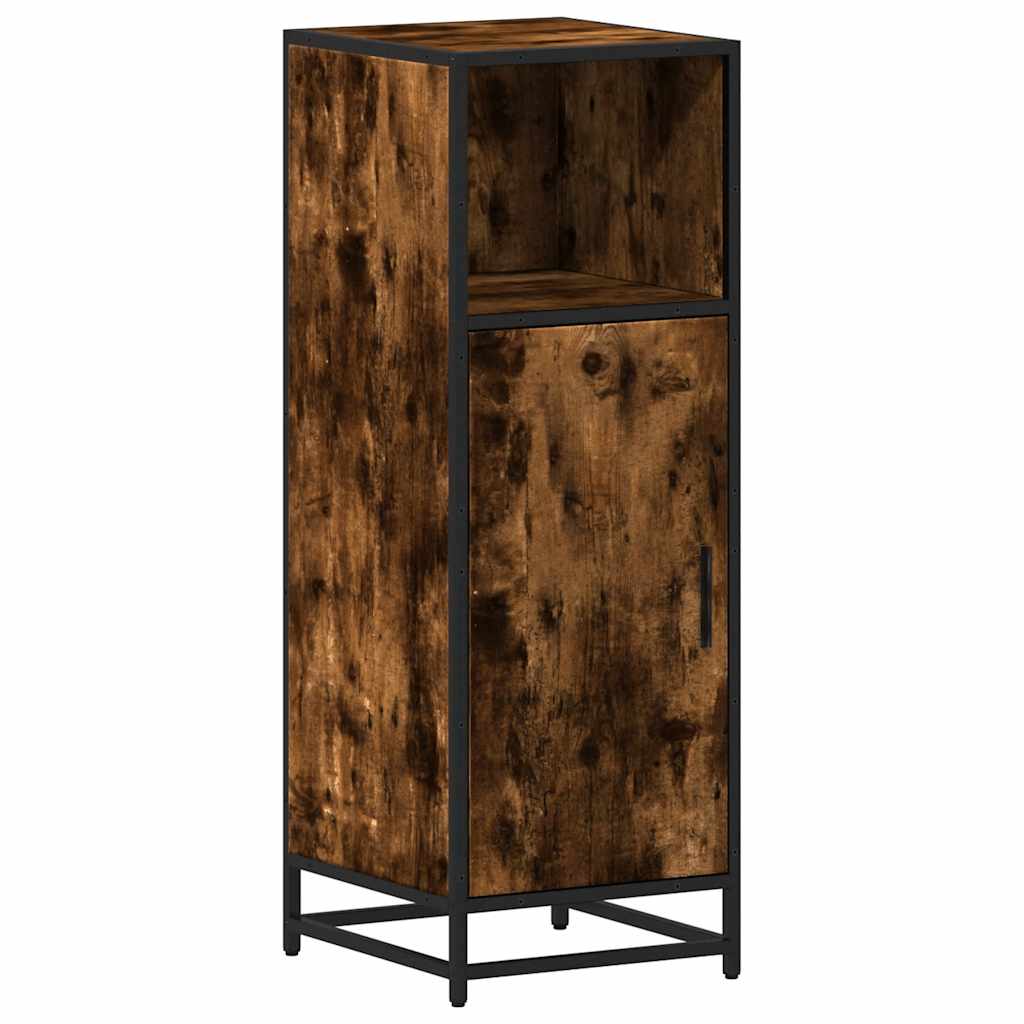 Bathroom Cabinet 35x37,5x100 cm Engineered Wood Smoked oak
