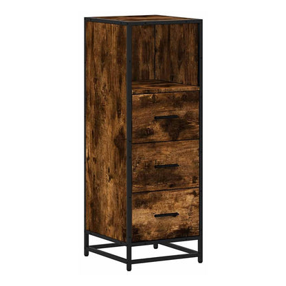 Bathroom Cabinet 35x37,5x100 cm Engineered Wood Smoked oak