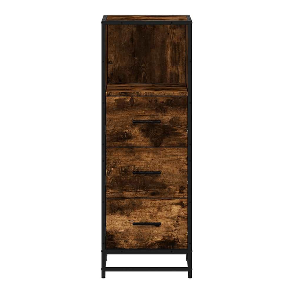 Bathroom Cabinet 35x37,5x100 cm Engineered Wood Smoked oak