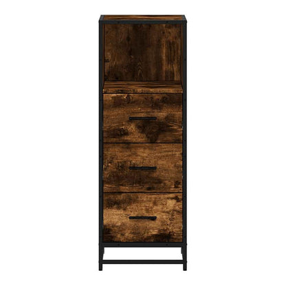 Bathroom Cabinet 35x37,5x100 cm Engineered Wood Smoked oak