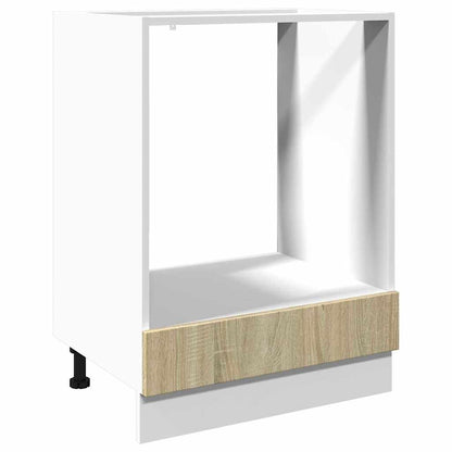 vidaXL Oven Cabinet Sonoma Oak 60x46x81.5 cm Engineered Wood 2