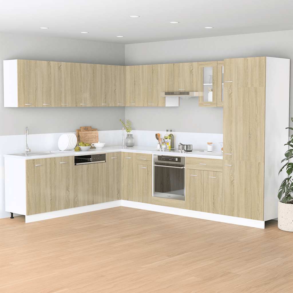 vidaXL Oven Cabinet Sonoma Oak 60x46x81.5 cm Engineered Wood 3