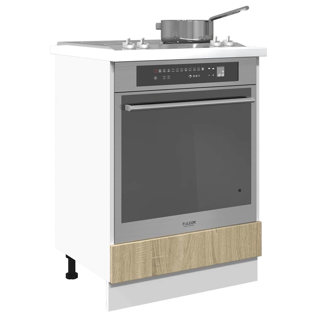 vidaXL Oven Cabinet Sonoma Oak 60x46x81.5 cm Engineered Wood 4