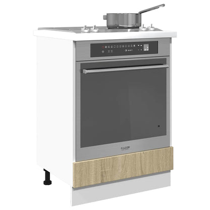 vidaXL Oven Cabinet Sonoma Oak 60x46x81.5 cm Engineered Wood 4