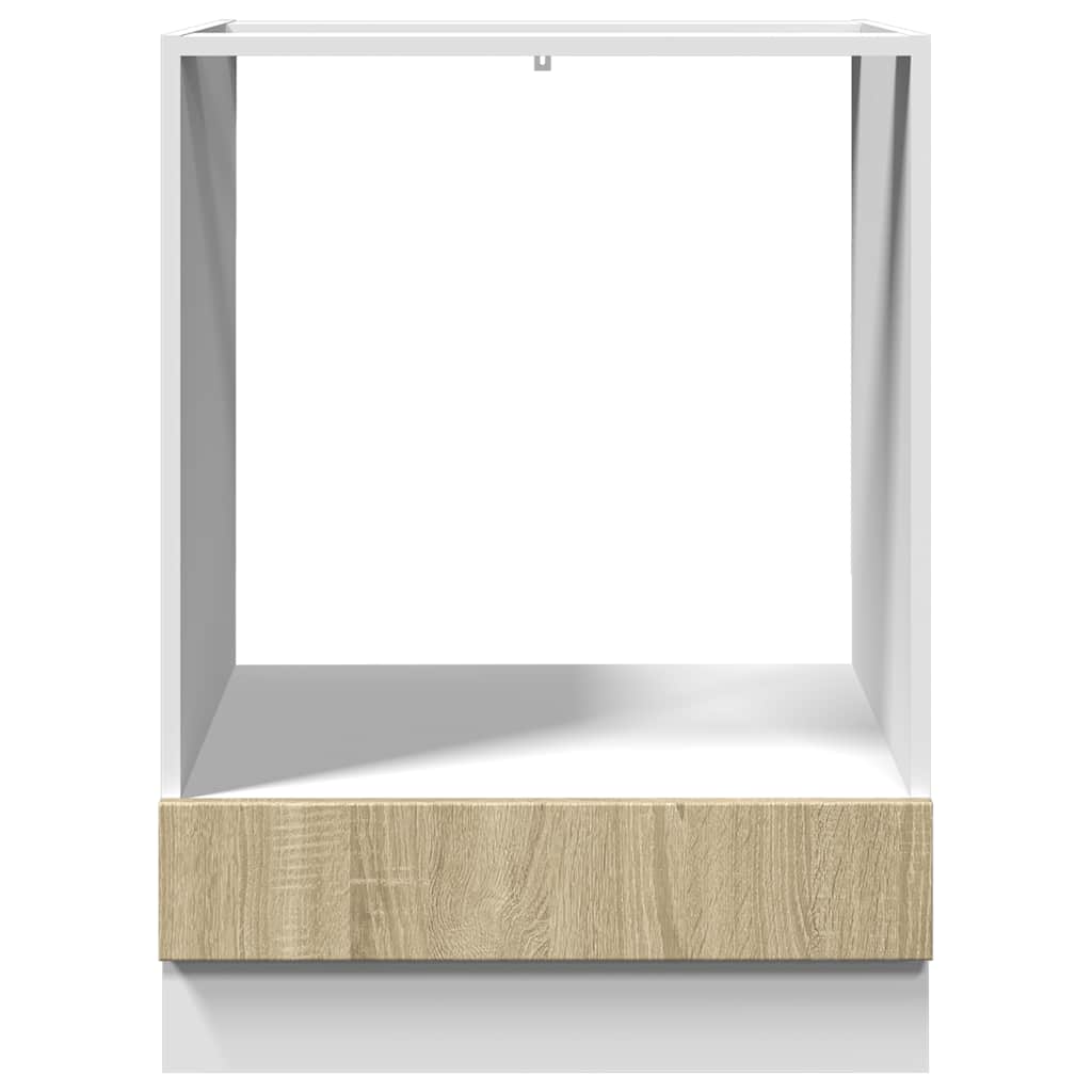 vidaXL Oven Cabinet Sonoma Oak 60x46x81.5 cm Engineered Wood 5
