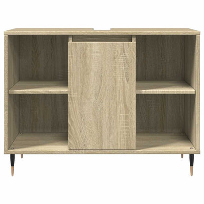 vidaXL Bathroom Cabinet Sonoma Oak 80x33x60 cm Engineered Wood 4