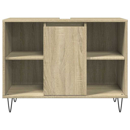 vidaXL Bathroom Cabinet Sonoma Oak 80x33x60 cm Engineered Wood 4