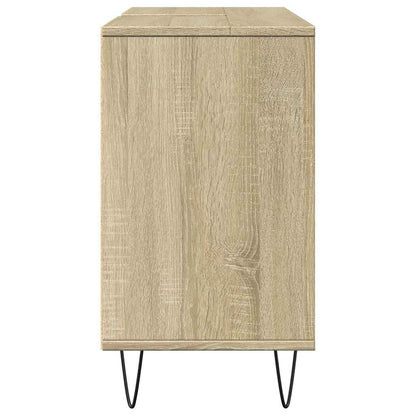 vidaXL Bathroom Cabinet Sonoma Oak 80x33x60 cm Engineered Wood 5
