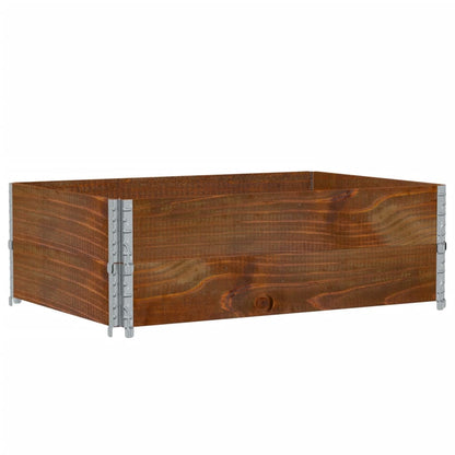 vidaXL Garden Planter Brown 120x80 cm Solid Wood Pine 2
