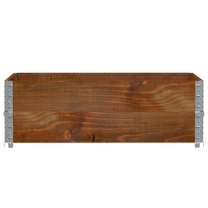 vidaXL Garden Planter Brown 120x80 cm Solid Wood Pine 3