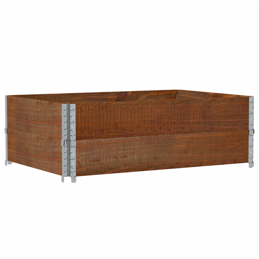 vidaXL Garden Planter Brown 120x80 cm Solid Wood Pine 5