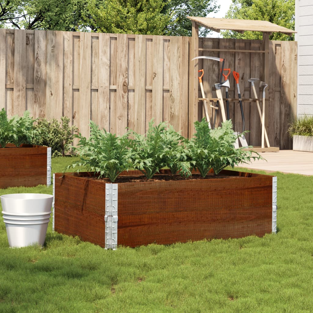 vidaXL Garden Planter Brown 120x80 cm Solid Wood Pine 1