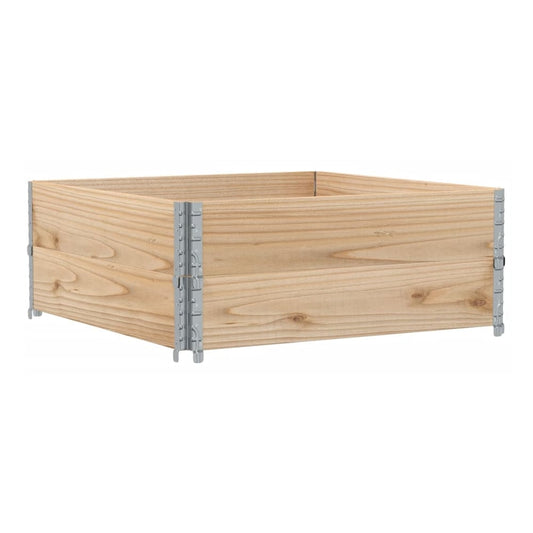 Garden Planter 80x60 cm Solid Wood Pine Height 41 cm Natural 100 cm 100 cm