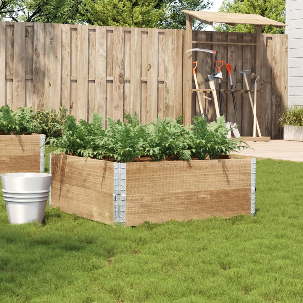 vidaXL Garden Planter 100x100 cm Solid Wood Pine 1