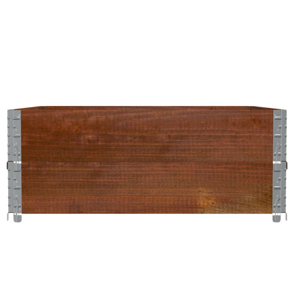 vidaXL Garden Planter Brown 100x100 cm Solid Wood Pine 4