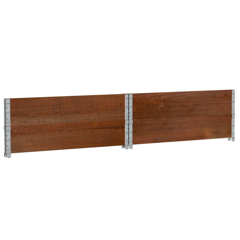vidaXL Garden Planter Brown 100x100 cm Solid Wood Pine 6