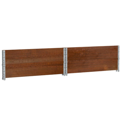 vidaXL Garden Planter Brown 100x100 cm Solid Wood Pine 6