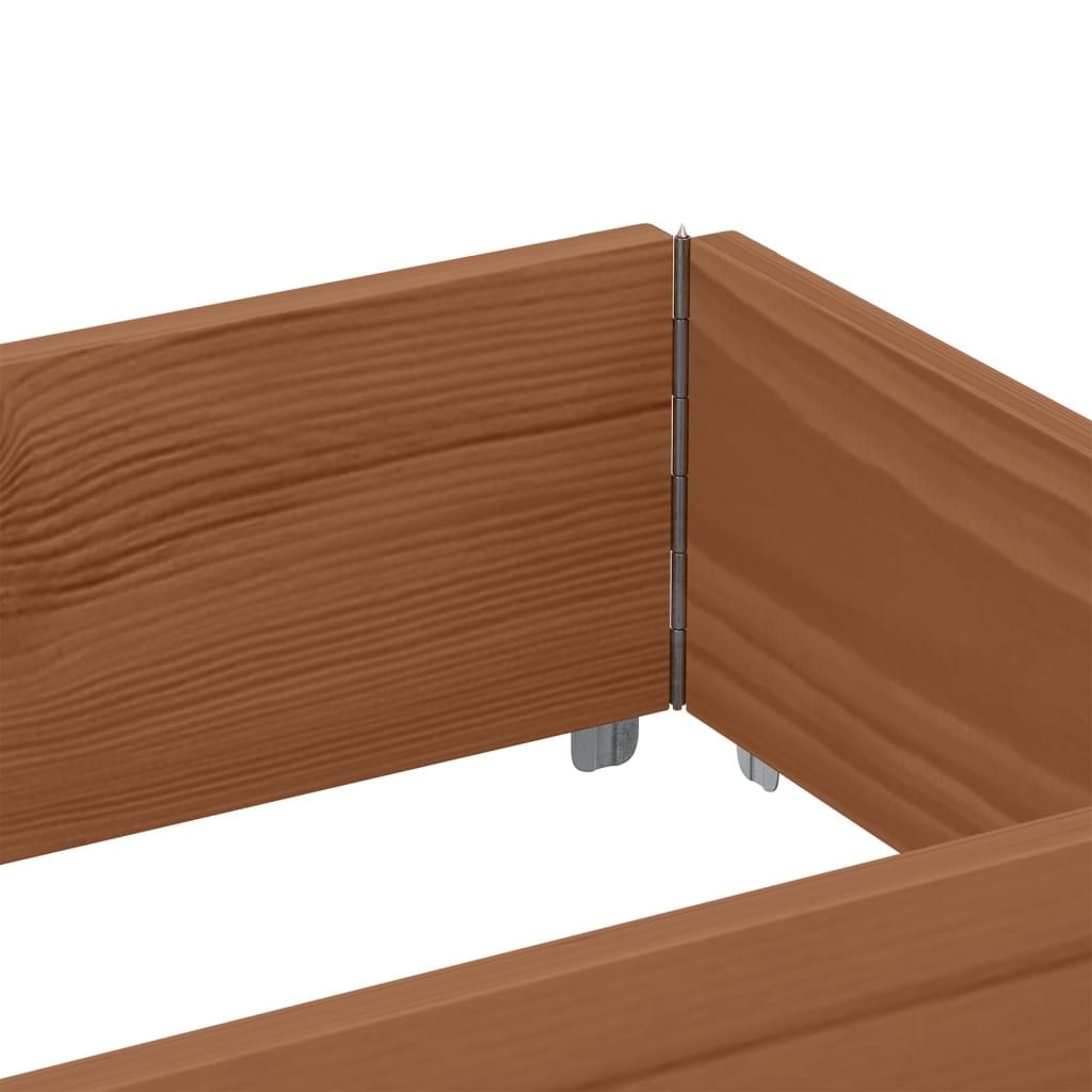 vidaXL Garden Planter Brown 150x50 cm Solid Wood Pine 5