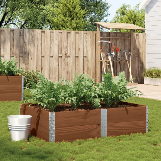 vidaXL Garden Planter Brown 150x100 cm Solid Wood Pine 1