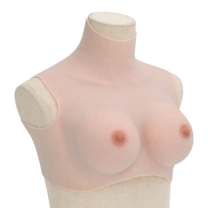 vidaXL Silicone Breastplate Caucasian D Cup 1