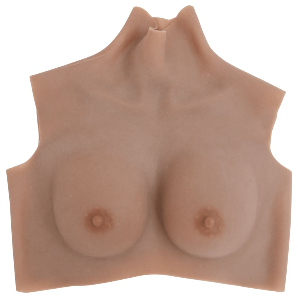 vidaXL Silicone Breastplate Tan B Cup 2