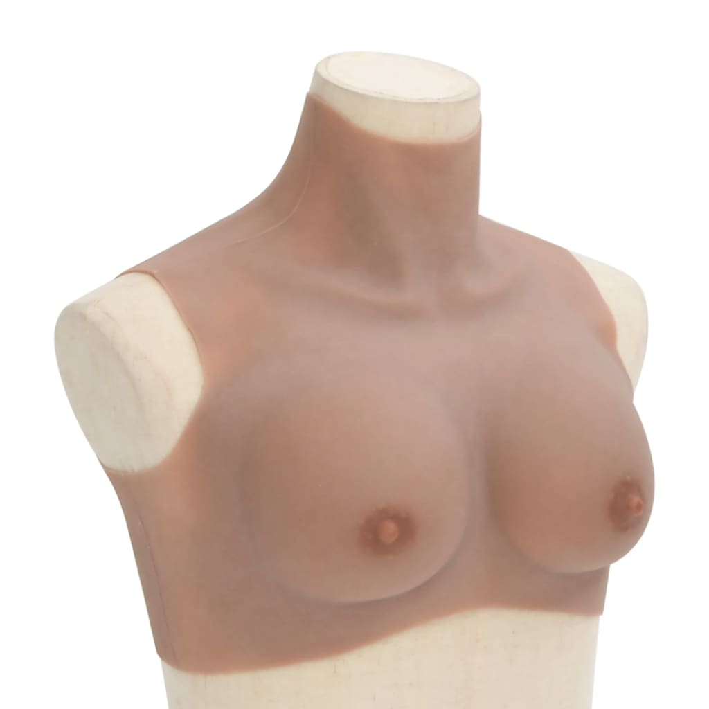 vidaXL Silicone Breastplate Tan B Cup 1