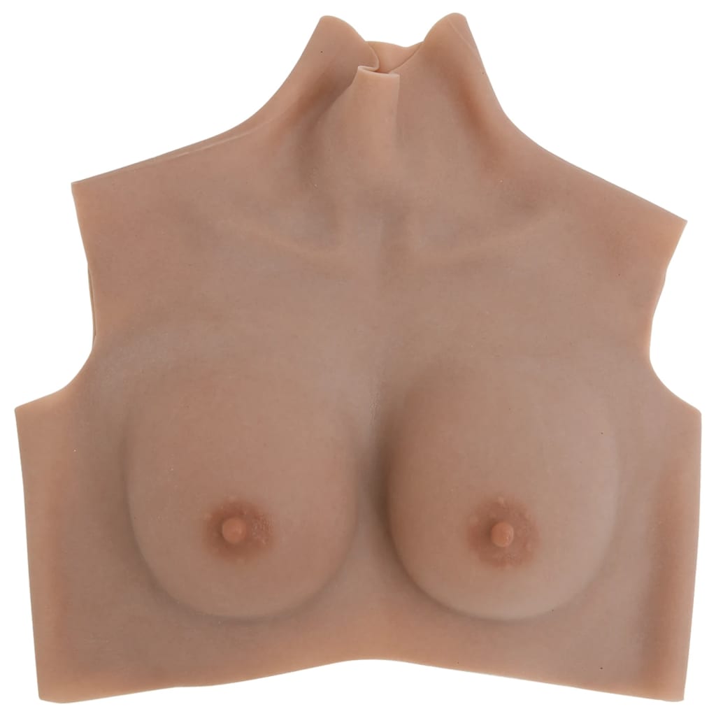vidaXL Silicone Breastplate Tan B Cup 2
