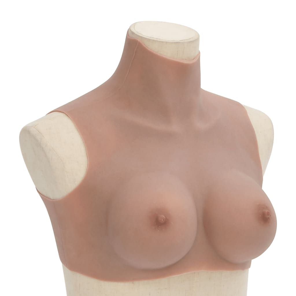 vidaXL Silicone Breastplate Tan C Cup 1