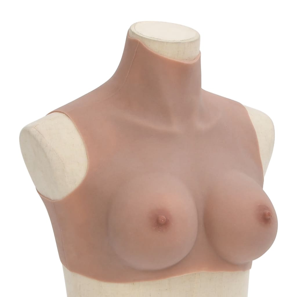 vidaXL Silicone Breastplate Tan C Cup 1