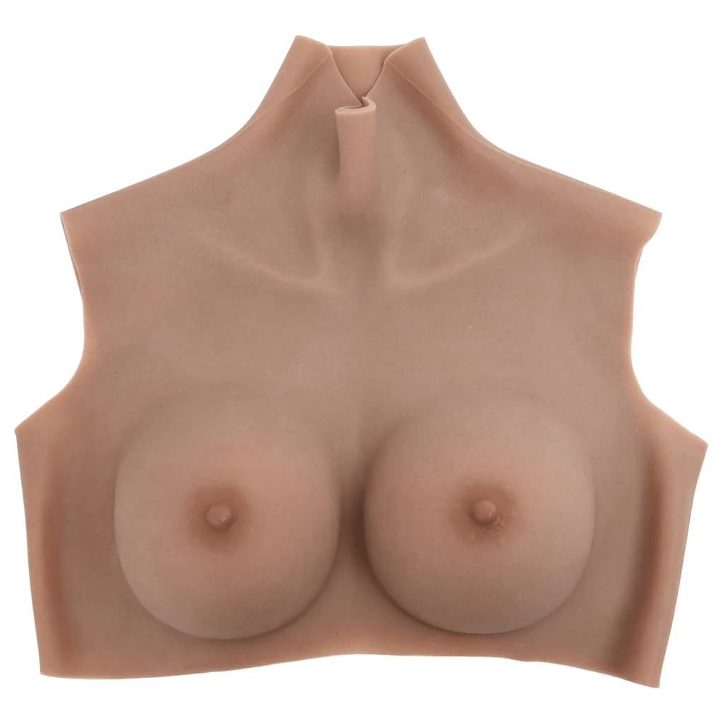 vidaXL Silicone Breastplate Tan C Cup 2