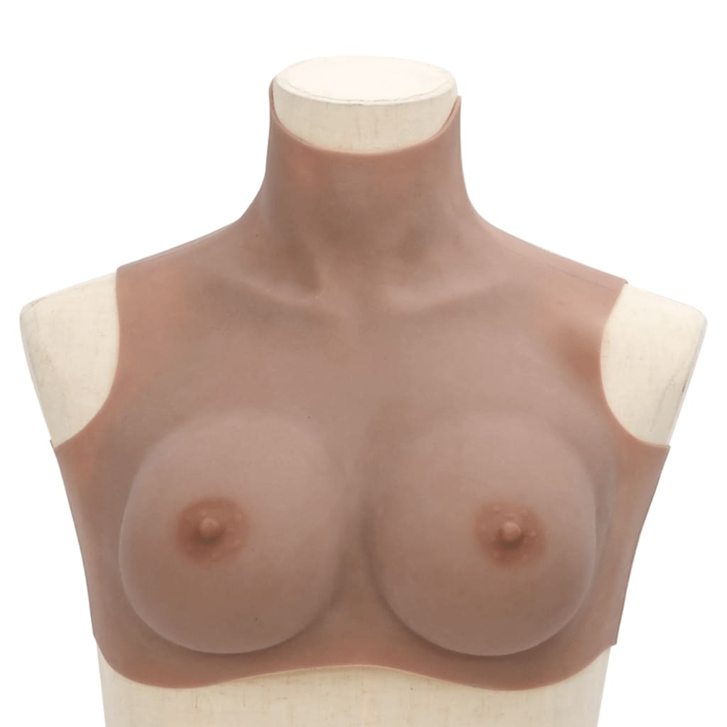 vidaXL Silicone Breastplate Tan D Cup 3