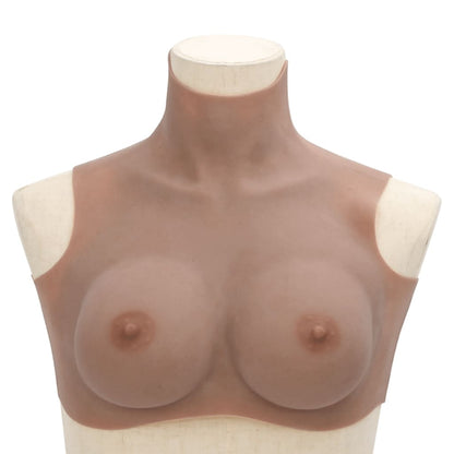 vidaXL Silicone Breastplate Tan D Cup 3