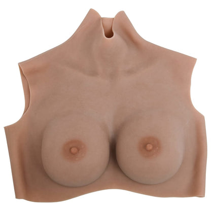 vidaXL Silicone Breastplate Tan D Cup 2