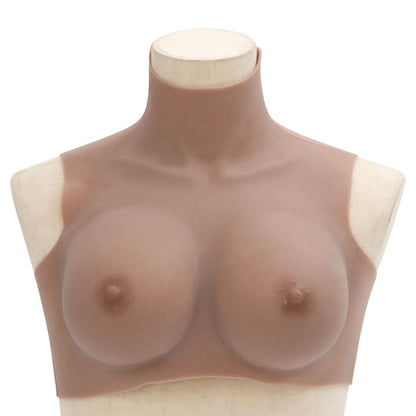 vidaXL Silicone Breastplate Tan E Cup 3
